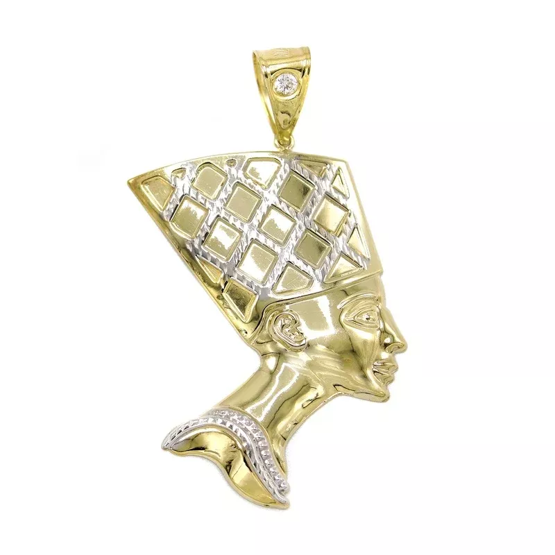10k-yellow-gold-nefertiti-pendant 10K Yellow Gold Nefertiti Pendant
