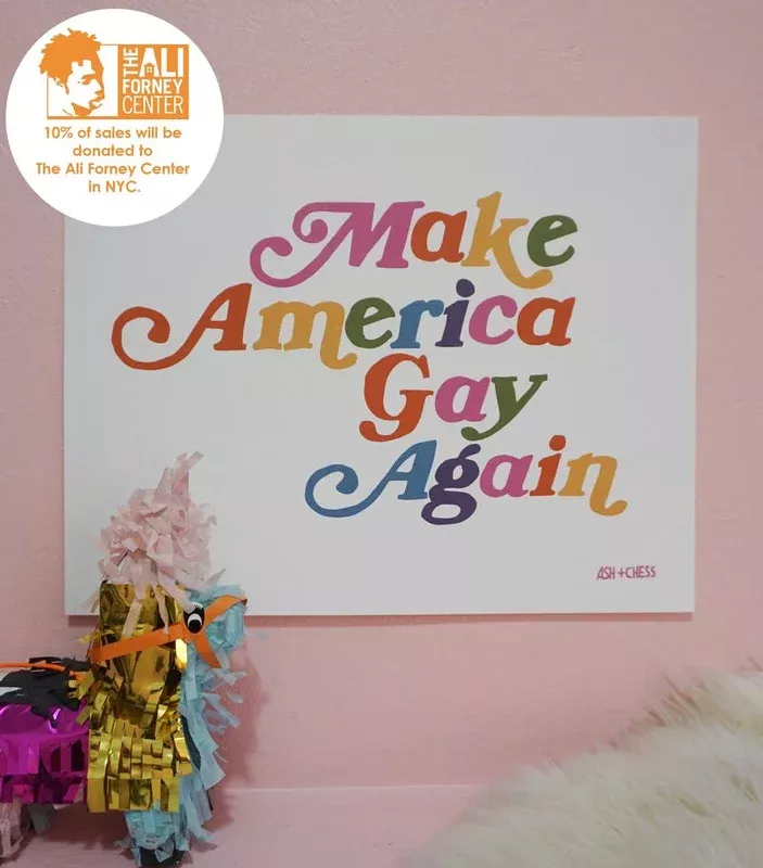 11-x-14-make-america-gay-again-art-print 11″ x 14″ Make America Gay Again Art Print