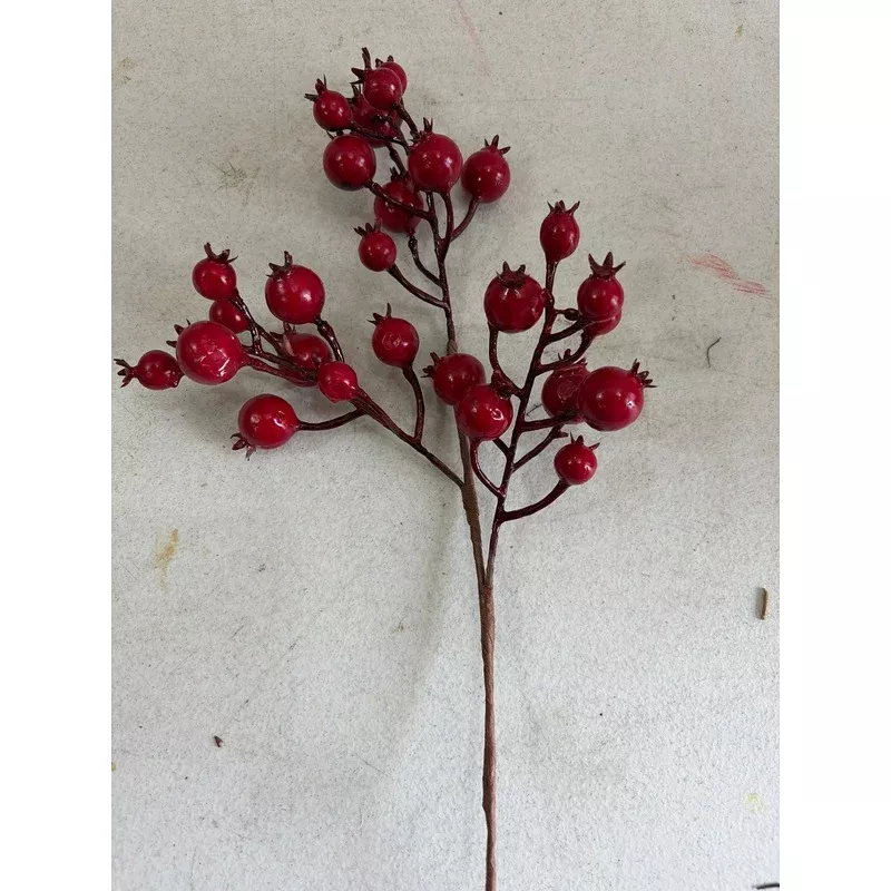 11in-red-berry-cluster 11in Red Berry Cluster
