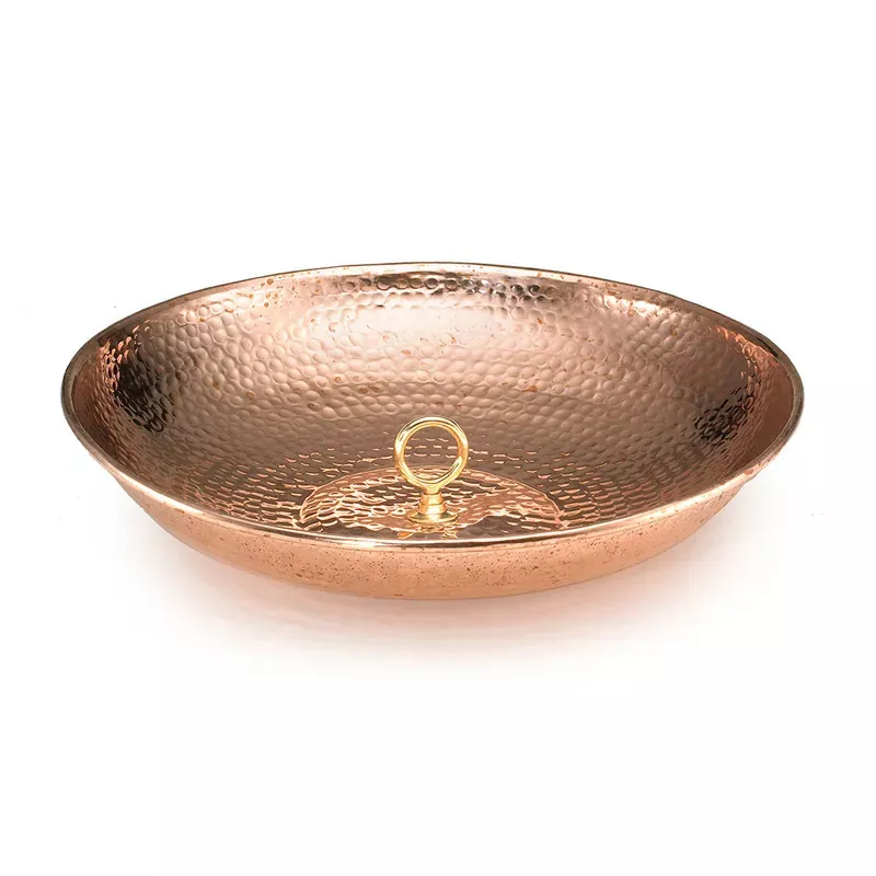 16-5-copper-rain-chain-basin 16.5″ Copper Rain Chain Basin