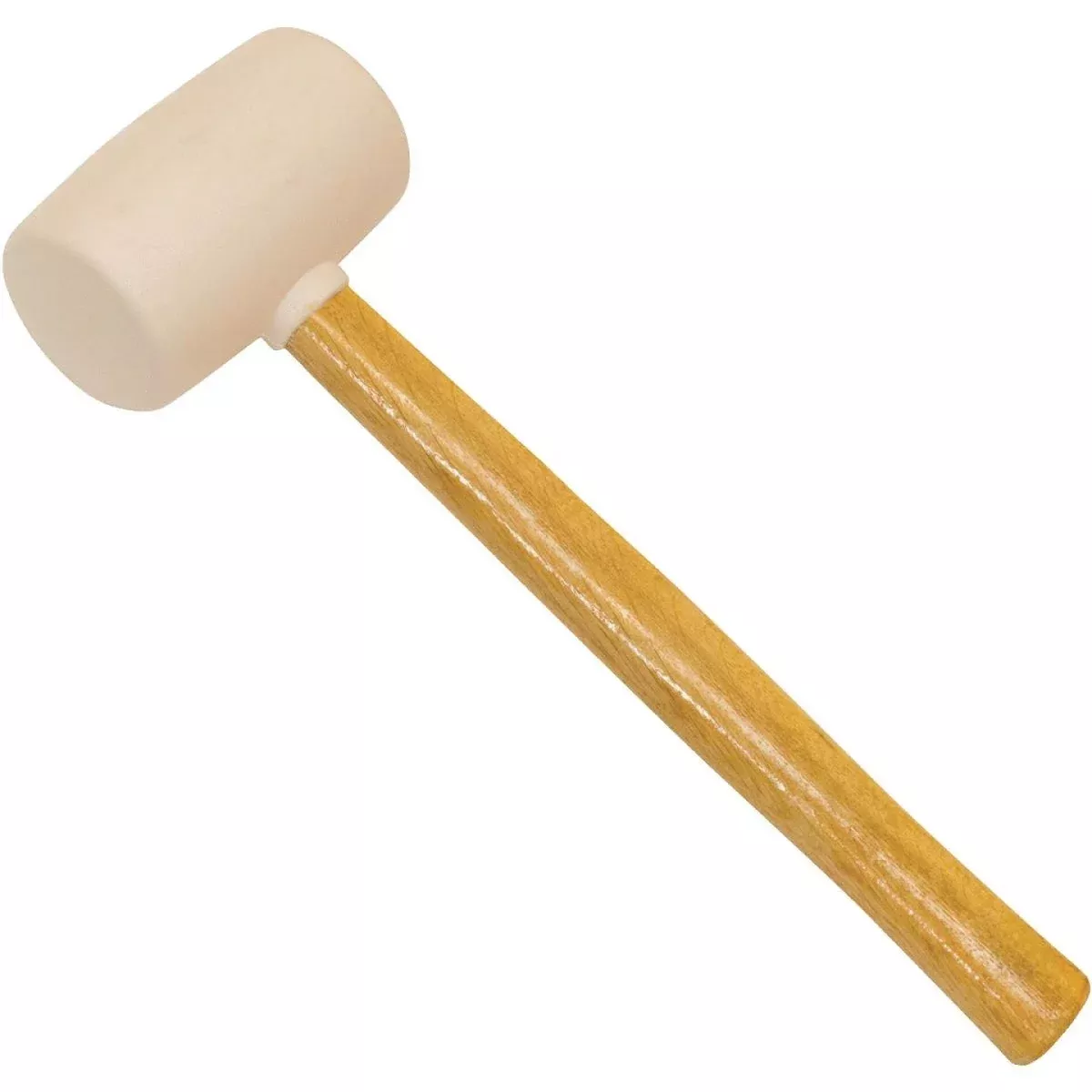 16-oz-white-rubber-mallet-with-wood-handle 16 Oz. White Rubber Mallet with Wood Handle