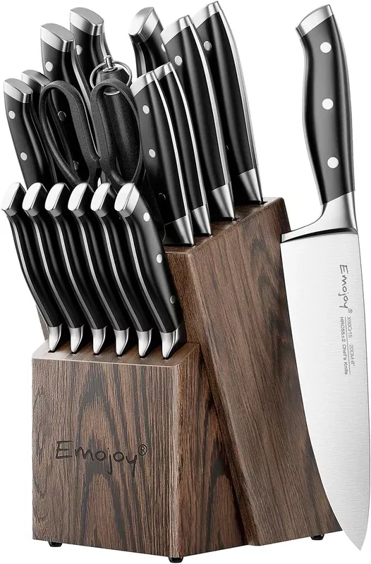 18-piece-kitchen-knife-set-with-block-stainless-steel-knives-sharpener 18-Piece Kitchen Knife Set with Block - Stainless Steel Knives & Sharpener