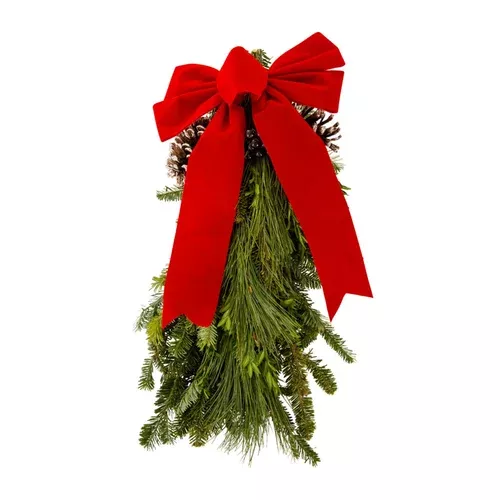 20-fresh-holiday-door-swag 20" Fresh Holiday Door Swag