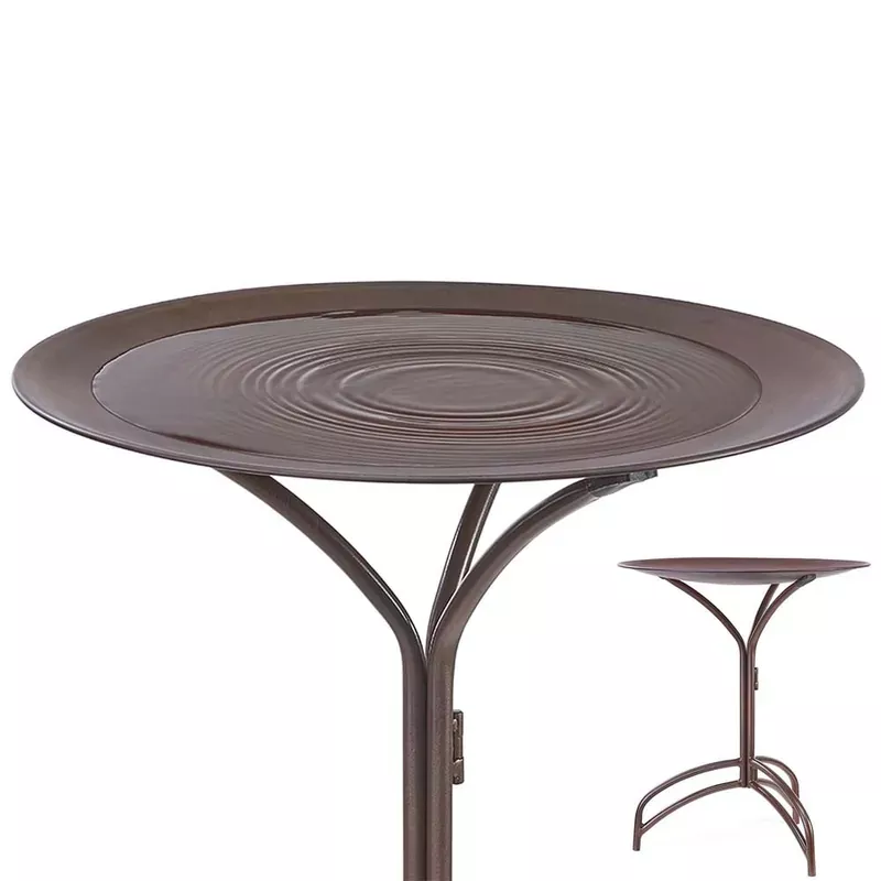 20-rust-bird-bath-with-stand 20″ Rust Bird Bath with Stand