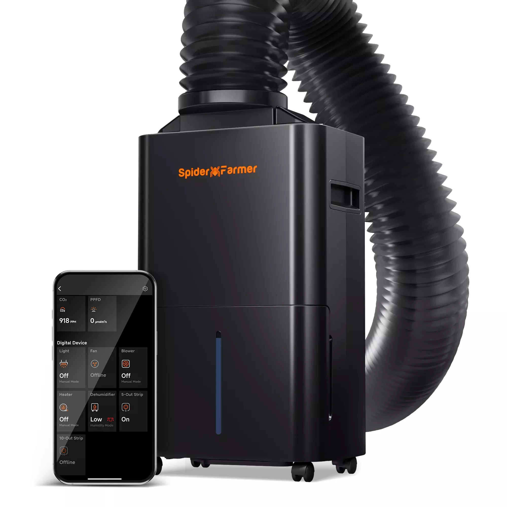 2026-new-spider-farmer-32-pint-dehumidifier-smart-app-control-with-rj12-cable-dr 2026 New Spider Farmer 32 Pint Dehumidifier – Smart APP Control with RJ12 Cable & Drain Hose, Ideal for Grow Tent & Grow Room
