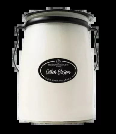 22 oz Butter Jar Candle: Cotton Blossom