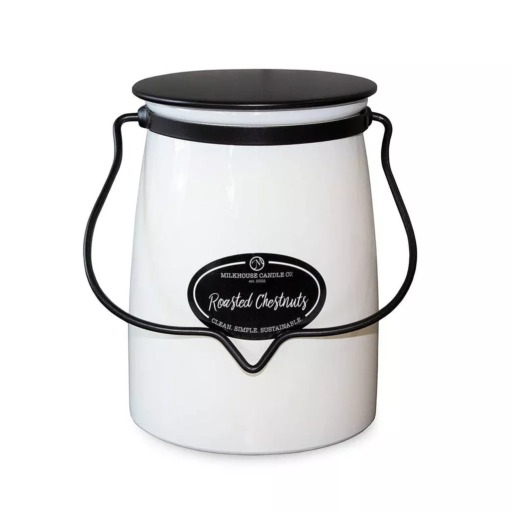 22 oz Butter Jar Candle: Roasted Chestnuts