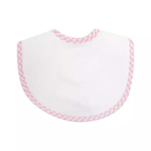 3-marthas-big-check-burp-cloth-basic-bib-pink 3 Marthas Big Check Burp Cloth Basic Bib – Pink