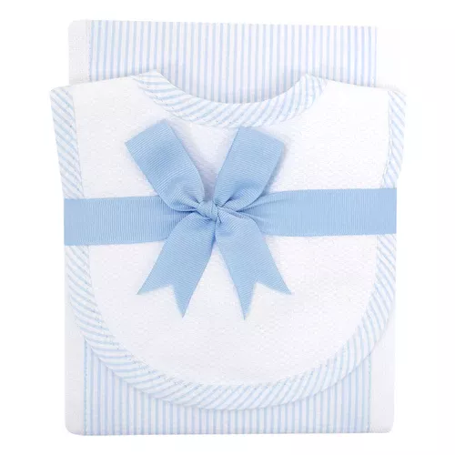 3-marthas-seersucker-stripe-drooler-bib-burp-set-blue 3 Marthas Seersucker Stripe Drooler Bib & Burp Set – Blue
