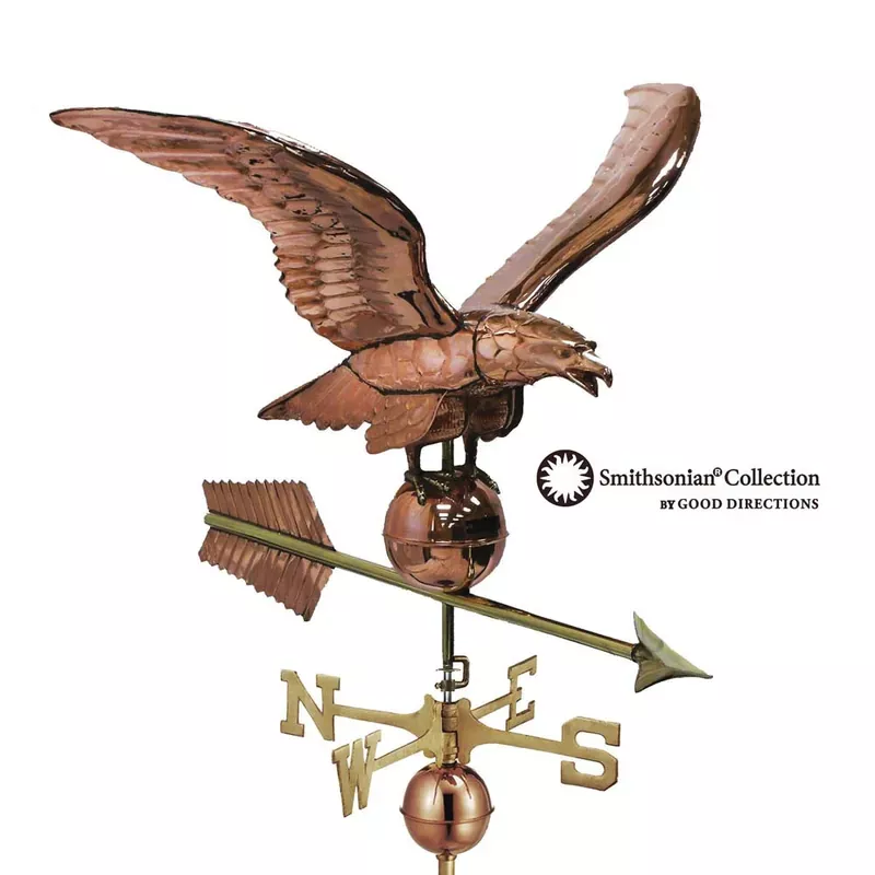 34-smithsonian-eagle-estate-weathervane-pure-copper 34″ Smithsonian Eagle Estate Weathervane – Pure Copper