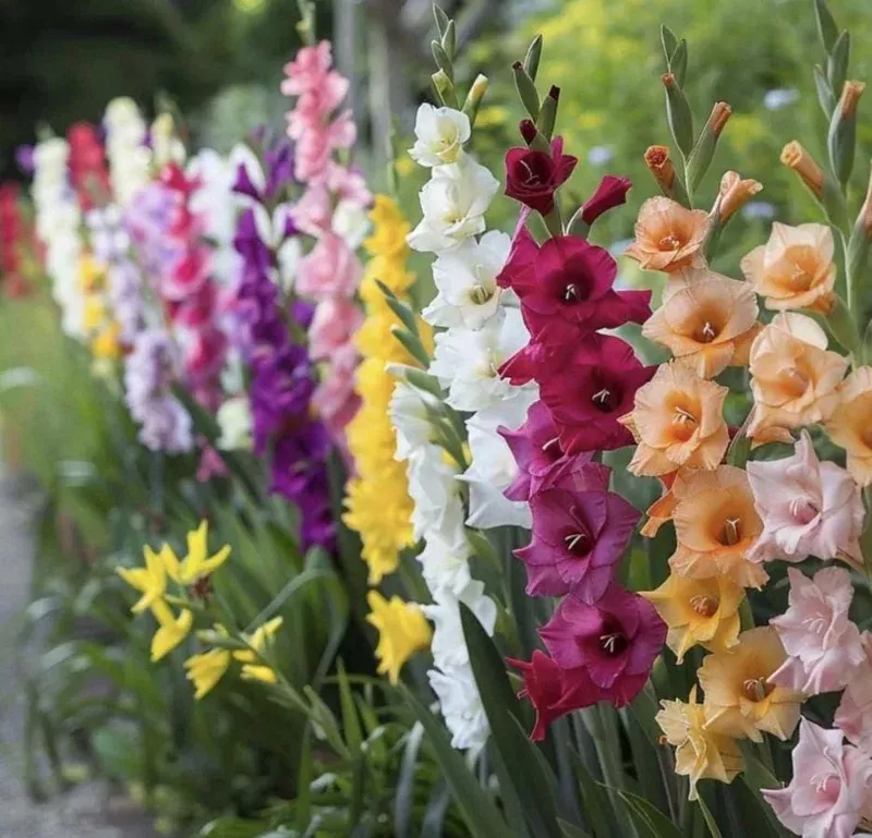 5-gladioli-rainbow-mix-bulbs-planting-large-12-14-cm-summer-flowering 5 Gladioli Rainbow Mix Bulbs for Planting – Large 12/14 cm, Summer Flowering