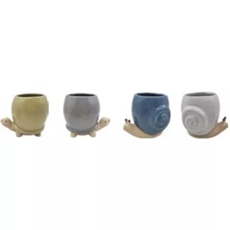 5-snail-turtle-planter-blue 5 Snail & Turtle Planter Blue