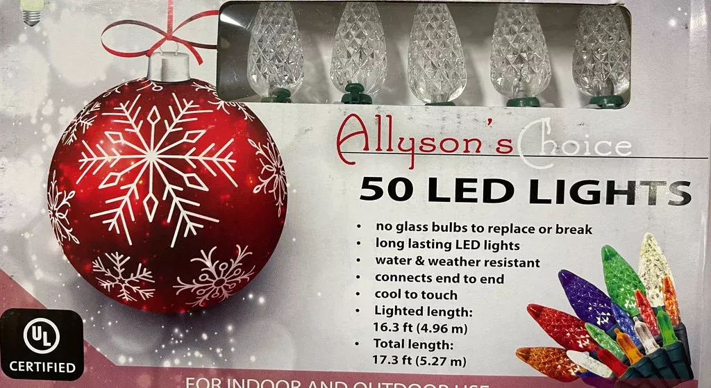 50-warm-white-led-c6-faceted-light-set 50 Warm White LED C6 Faceted Light Set