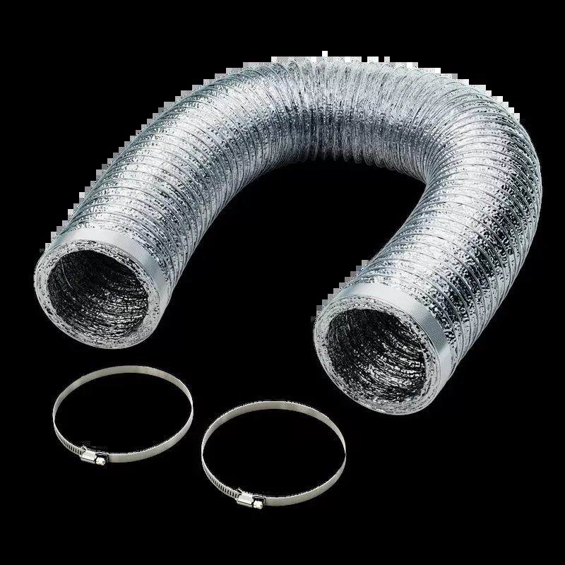 6-inch-x-8-foot-insulated-foil-ducting-ventilation-with-duct-clamps 6 inch x 8 foot Insulated Foil Ducting Ventilation with Duct Clamps