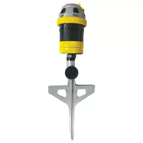 6-pattern-rotary-sprinkler-on-spike-yellow 6-Pattern Rotary Sprinkler On Spike Yellow