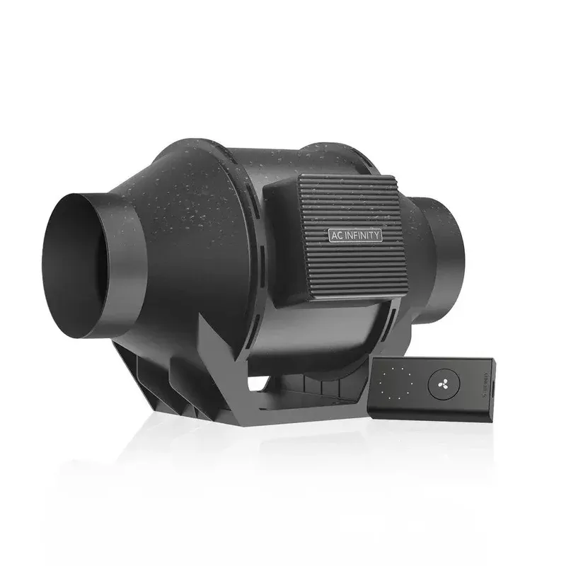 AC Infinity Cloudline H4 Inline Fan w/speed Controller for fungiculture, Humidity Proof IP-65 Rated 4"