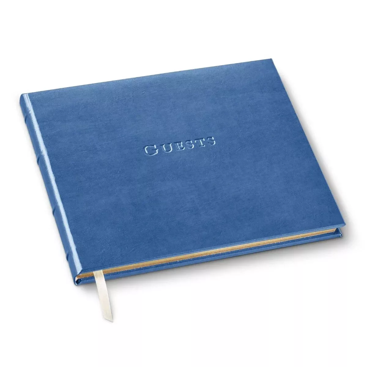 acadia-hydrangea-leather-guest-book Acadia Hydrangea Leather Guest Book