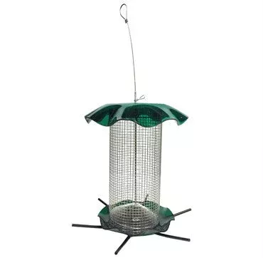acrylic-seed-feeder-green-3qt-capacity-12in-diam-x-11in-h Acrylic Seed Feeder, Green, 3qt Capacity - 12in Diam x 11in H
