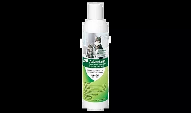 Advantage Flea & Tick Treatment Shampoo for Cats & Kittens, 8oz