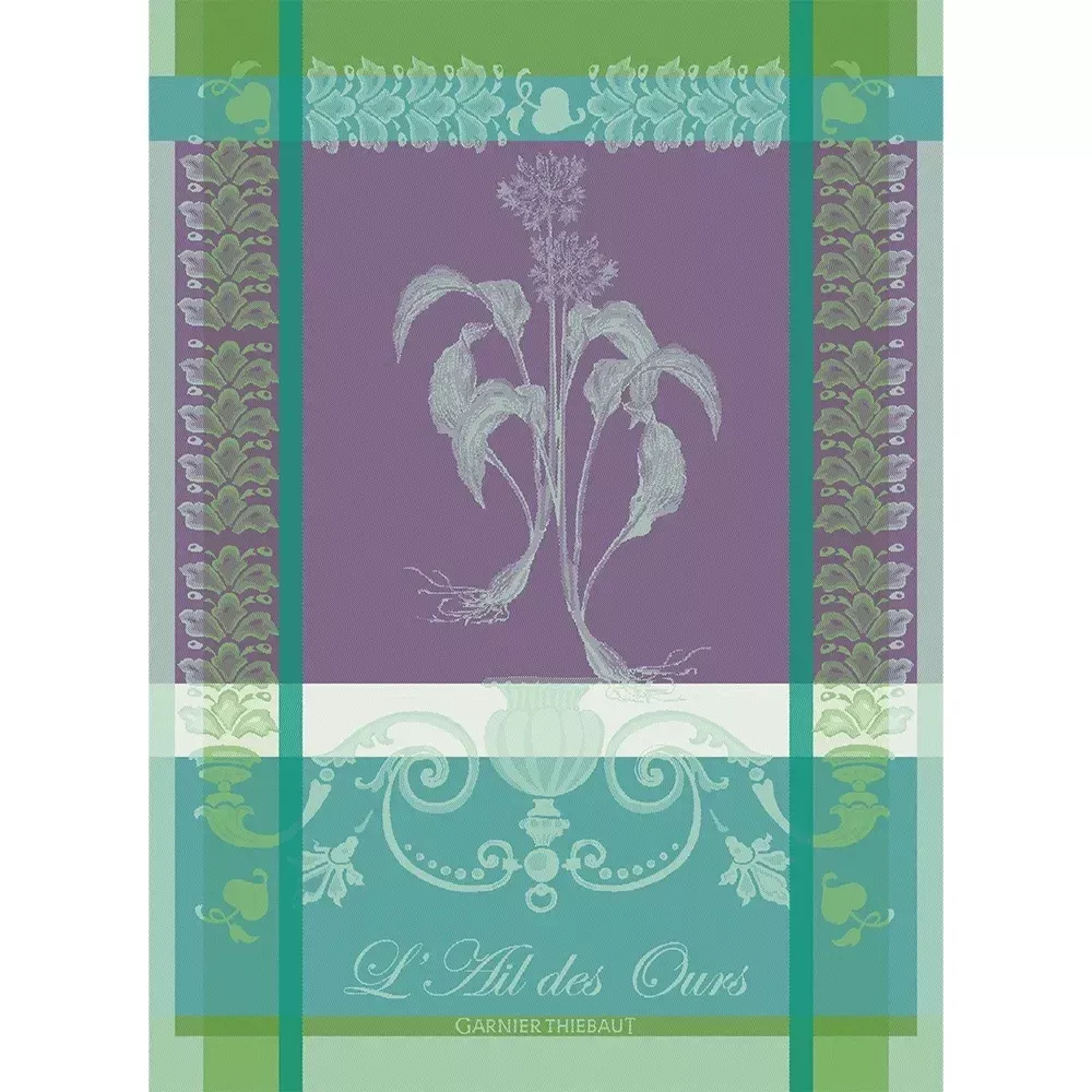 ail-des-ours-emeraude-jacquard-kitchen-towel Ail Des Ours Emeraude Jacquard Kitchen Towel