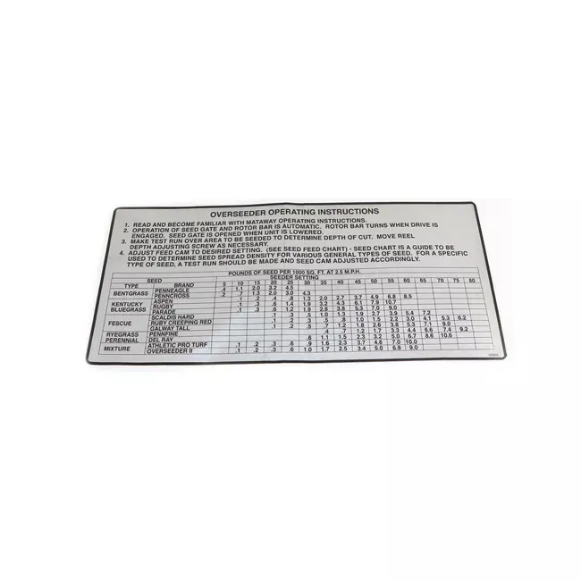 overseeder-instructions-decal-overseeders-522834 Overseeder Instructions Decal For Overseeders, 522834