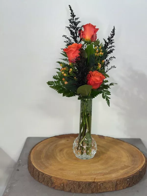 A Slice Of Fall – Bud Vase