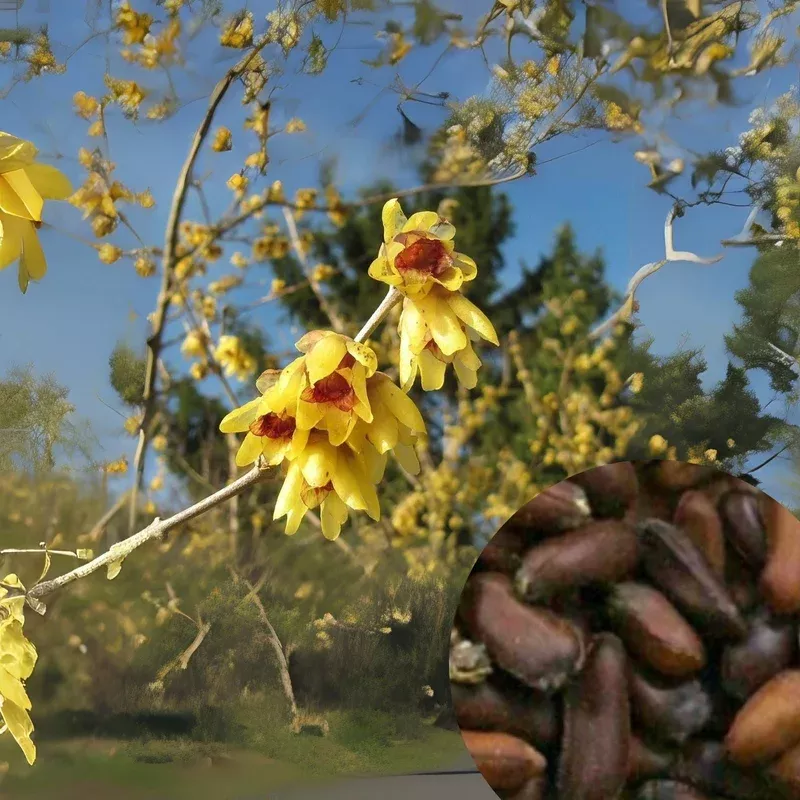 Wintersweet Bonsai Tree Seeds - 10 Seeds - Chimonanthus praecox - Fragrant Flowering Tree - Ships from Iowa
