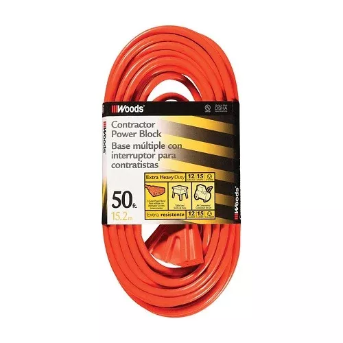 Woods 12-3 50′ Outdoor Cord