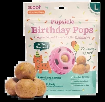 WOOF Pupcicle Birthday Pops for Dogs