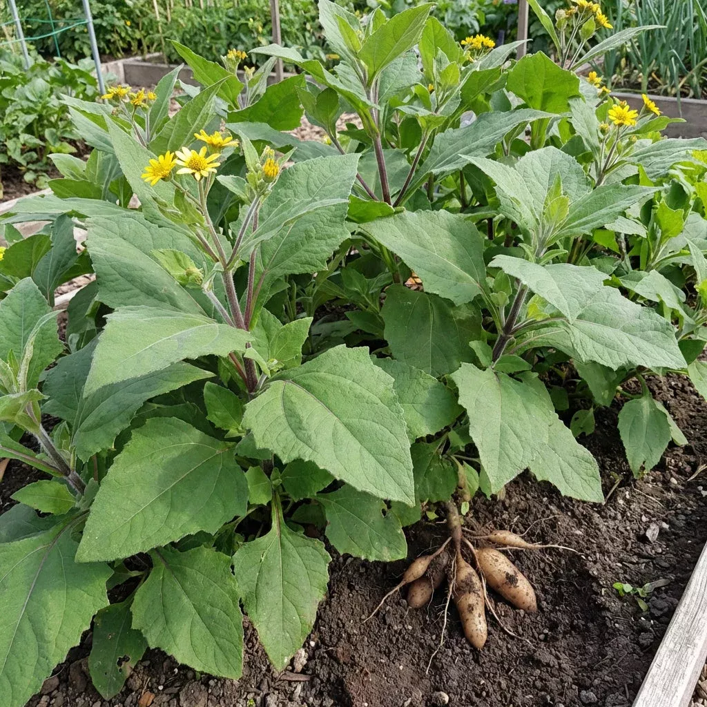 yacon-vegetable-seeds-smallanthus-sonchifolius-heirloom-root-crop-seeds-home-gar Yacon Vegetable Seeds (Smallanthus sonchifolius) – Heirloom Root Crop Seeds for Home Garden Planting