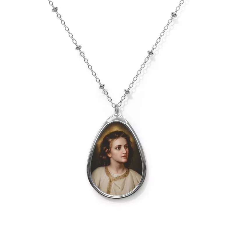 young-jesus-christ-oval-necklace Young Jesus Christ – Oval #Necklace