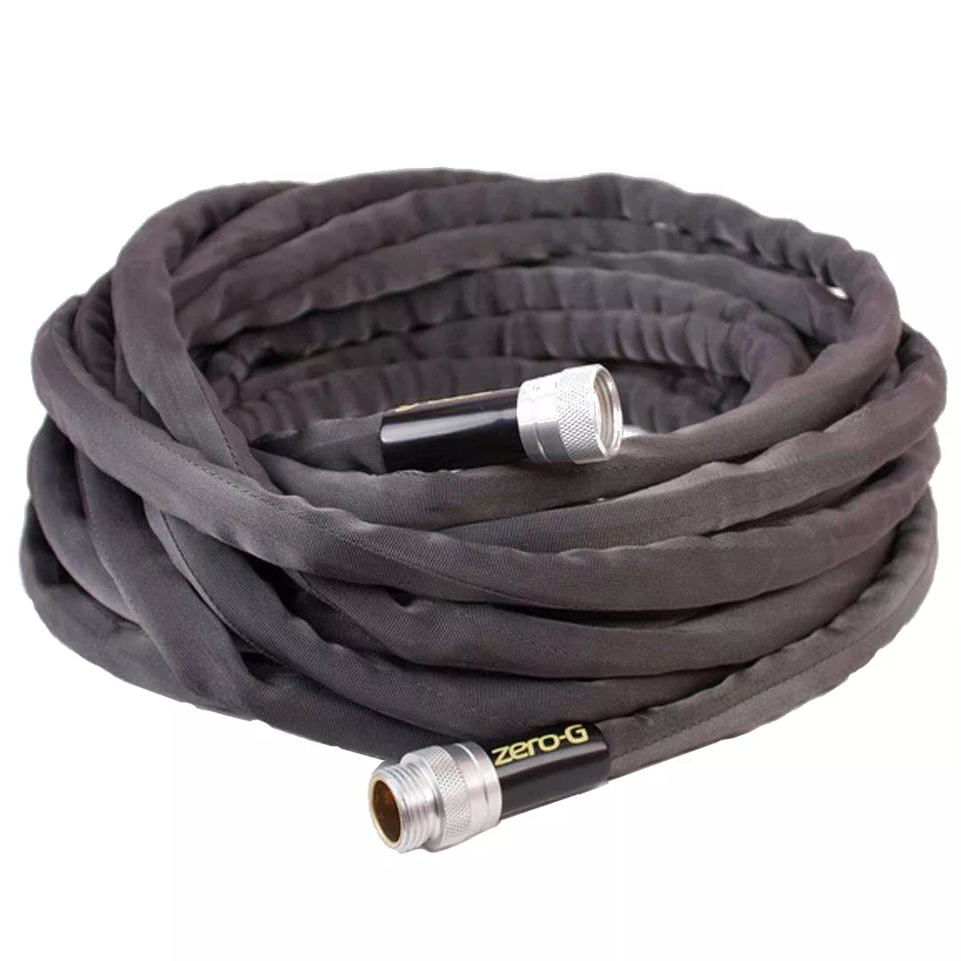 Zero-G 50-foot Black Aluminum Garden Hose
