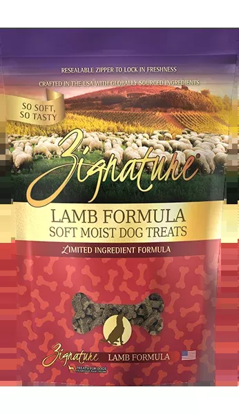 Zignature Lamb Formula Soft Moist Dog Treats, 4oz