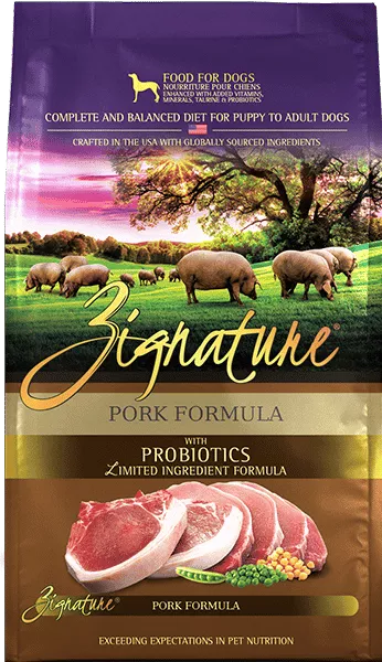 Zignature Pork Formula Dry Dog Food