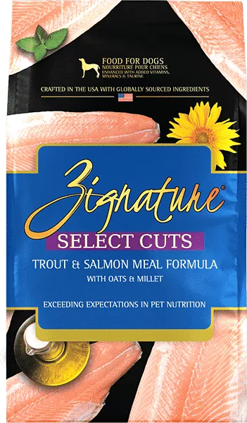 Zignature Select Cuts Trout and Salmon Meal Dry Dog Food