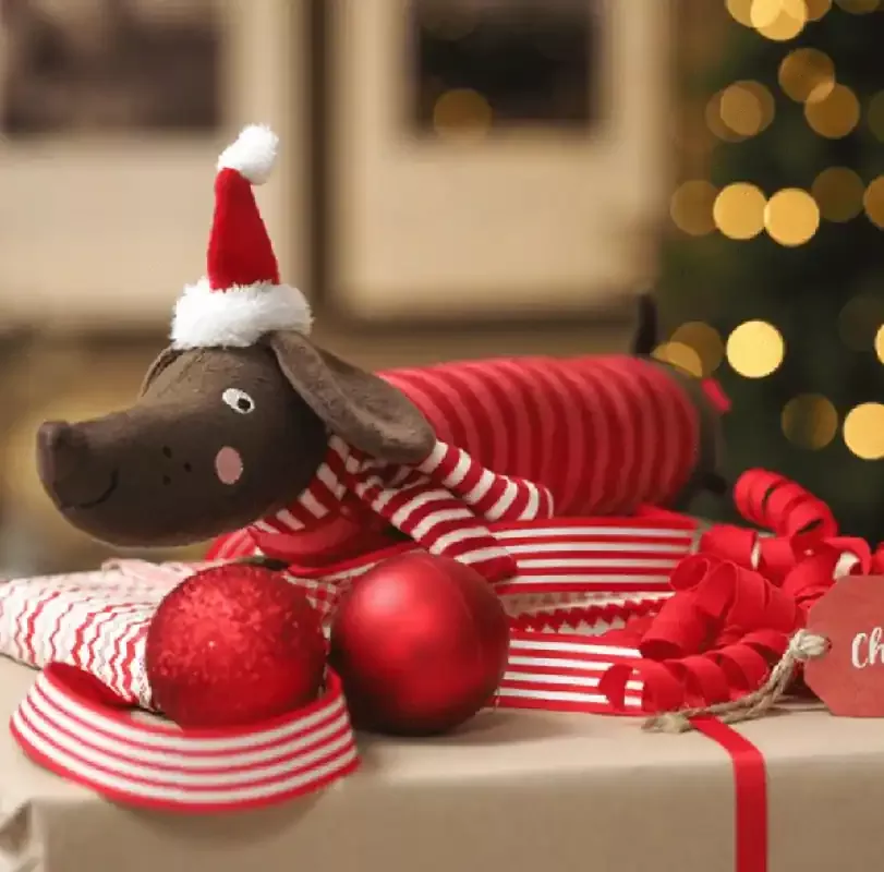 zoon-festive-frankie-sausage-playpal-dog-toy-large Zoon Festive Frankie Sausage PlayPal Dog Toy Large